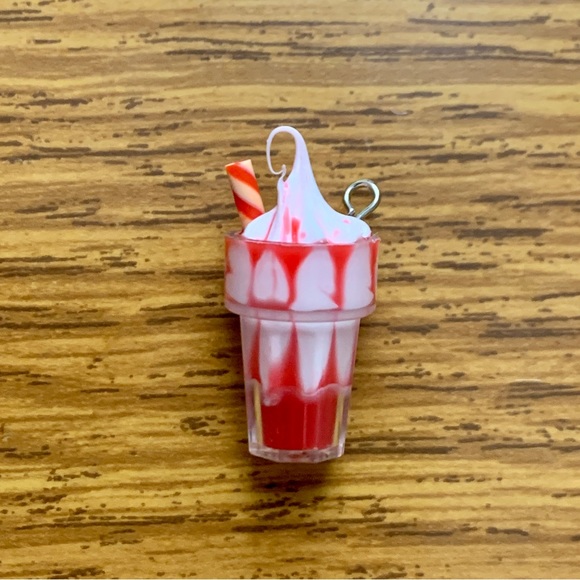 Red Milkshake Charm Pendant - Picture 1 of 8